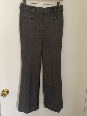 Ann Taylor Signature Petite Gray Tweed Jacket